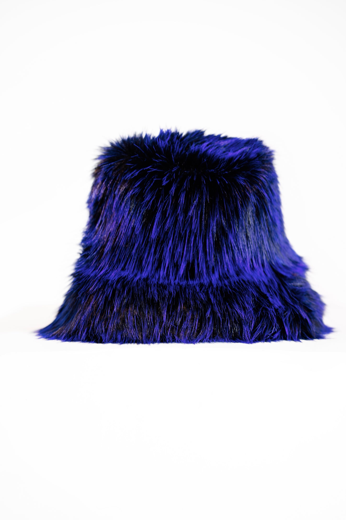 COBALT | FOX FUR BUCKET HAT